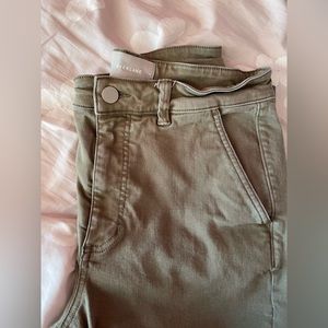 Green Everlane Straight Leg Pants